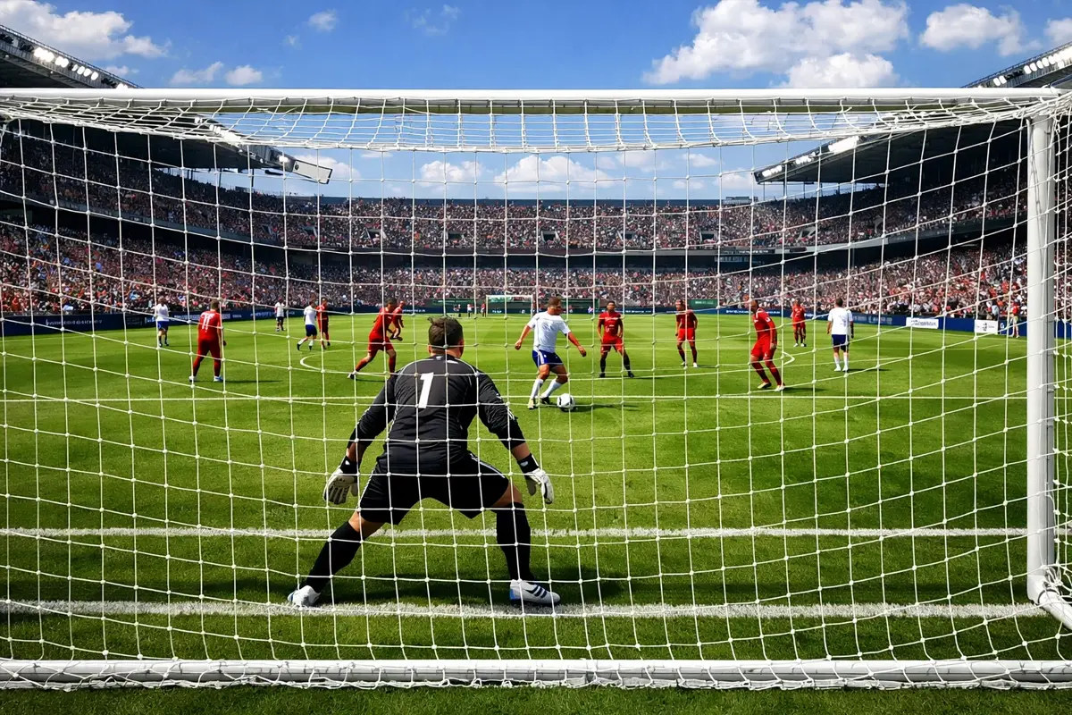 Voetbalwedstrijd met 1X2 wedopties uitgelegd
